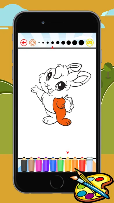 Coloring Book Rabbit free game for kids Screenshots