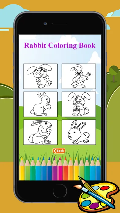 Coloring Book Rabbit free game for kids Screenshots