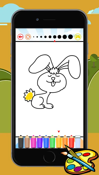 Coloring Book Rabbit free game for kids Screenshots