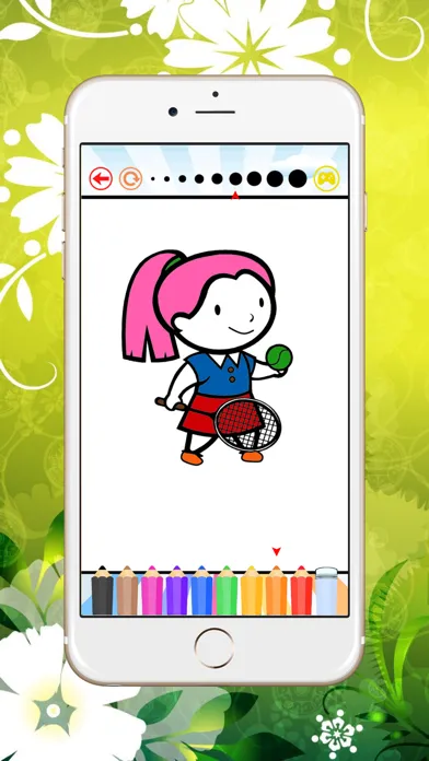 Captures d'écran de Sport Coloring Book: Learn to color and draw an athlete, football player, tennis and more