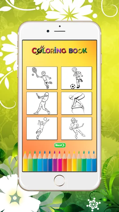 Captures d'écran de Sport Coloring Book: Learn to color and draw an athlete, football player, tennis and more