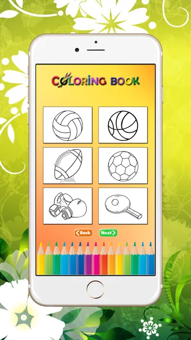 Captures d'écran de Sport Coloring Book: Learn to color and draw an athlete, football player, tennis and more