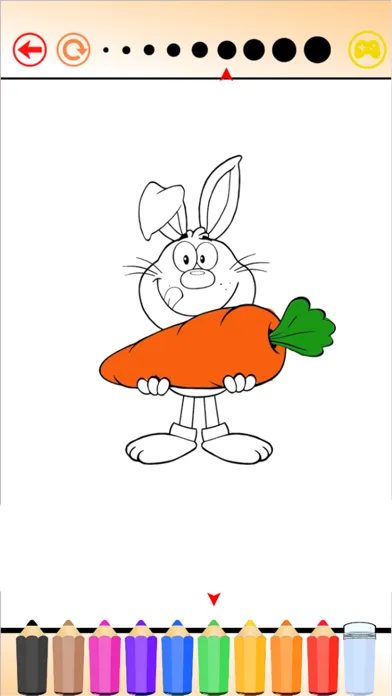 Tangkapan layar Cute Squirrel & Rabbit - Game coloring book for me