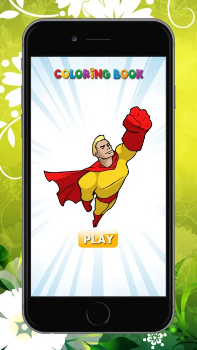 Capturas de pantalla de Superhero Coloring Book HD: Paint Heroes for Kids