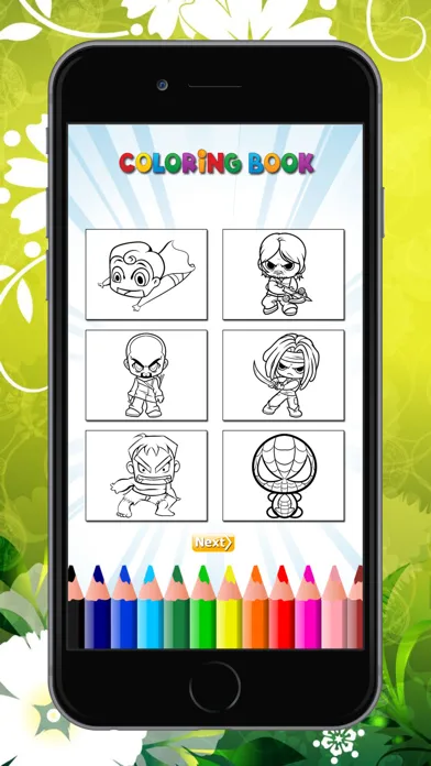 Capturas de pantalla de Superhero Coloring Book HD: Paint Heroes for Kids