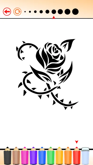 Coloring Book Tattoo Design: Painting Picture Tribal Tattoos Free Edition应用截图