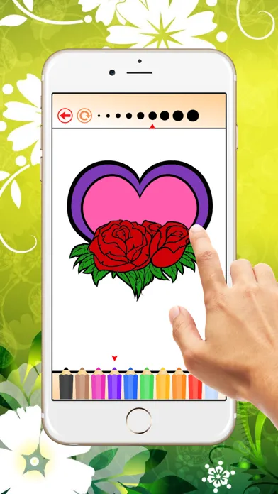 The Valentines Coloring Book: Learn to color and draw Valentine's Day card, Free games for children স্ক্রিনশট
