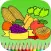 The Vegetable Coloring Book for Children: Learn to color the world of food, fruits and vegetables