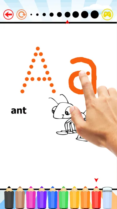 Скриншоты Write ABC Free Game for Children: Learn to writing letter and numbers HD