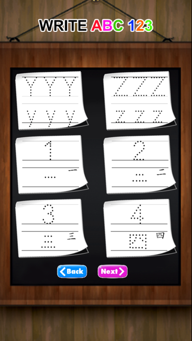 Ảnh chụp màn hình của Writing ABC and Chinese Characters 1-10