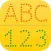 letter abc & 123 for kids : learn to write letters and numbers