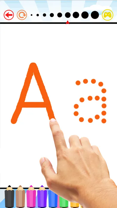 Captures d'écran de letter abc & 123 for kids : learn to write letters and numbers