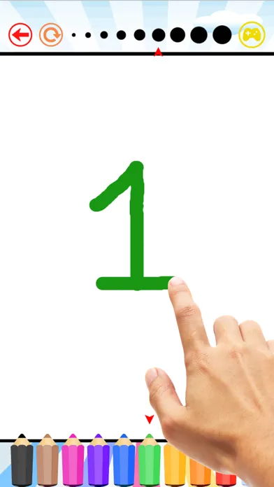 Captures d'écran de letter abc & 123 for kids : learn to write letters and numbers