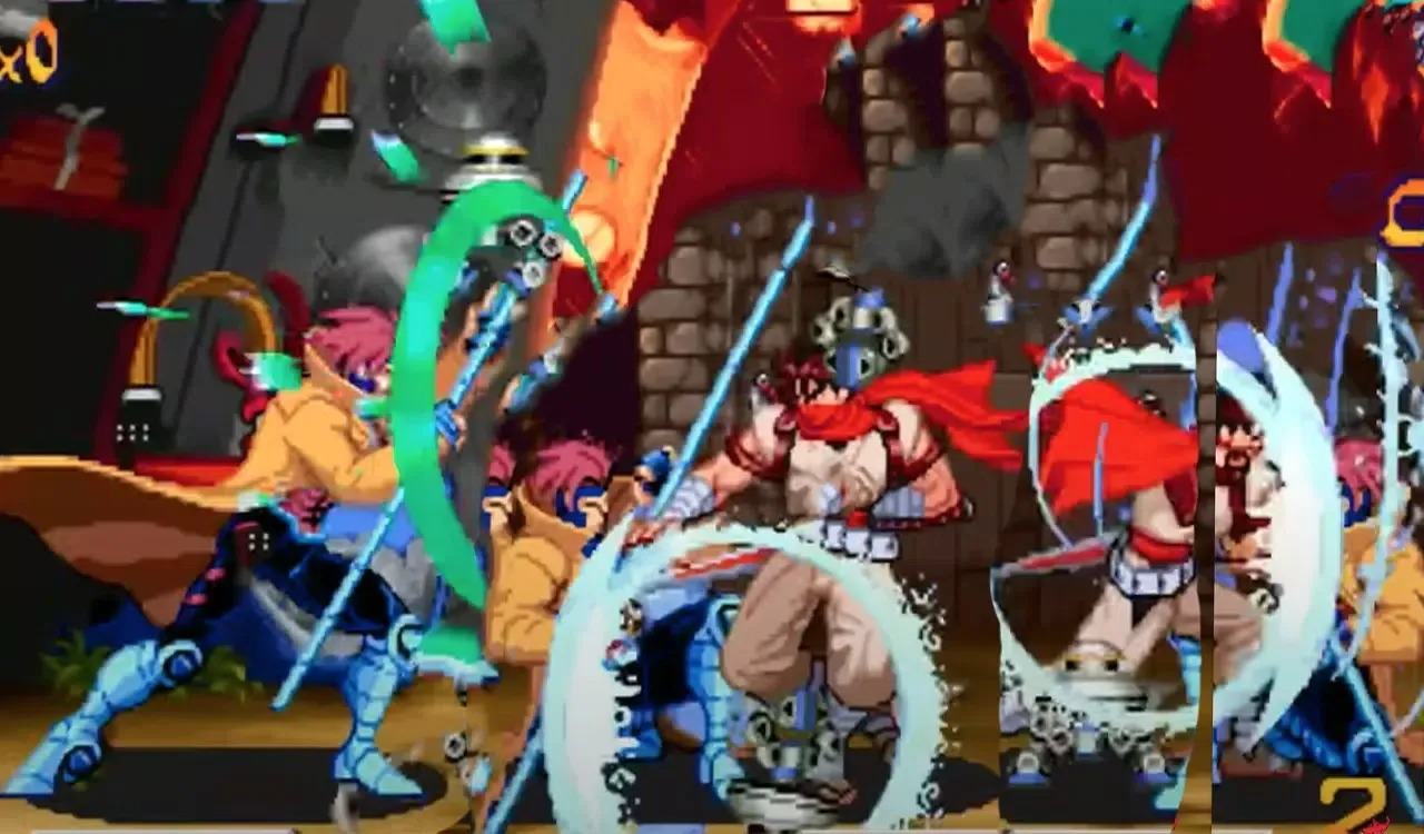 ภาพหน้าจอของ Mame fighting game Champion