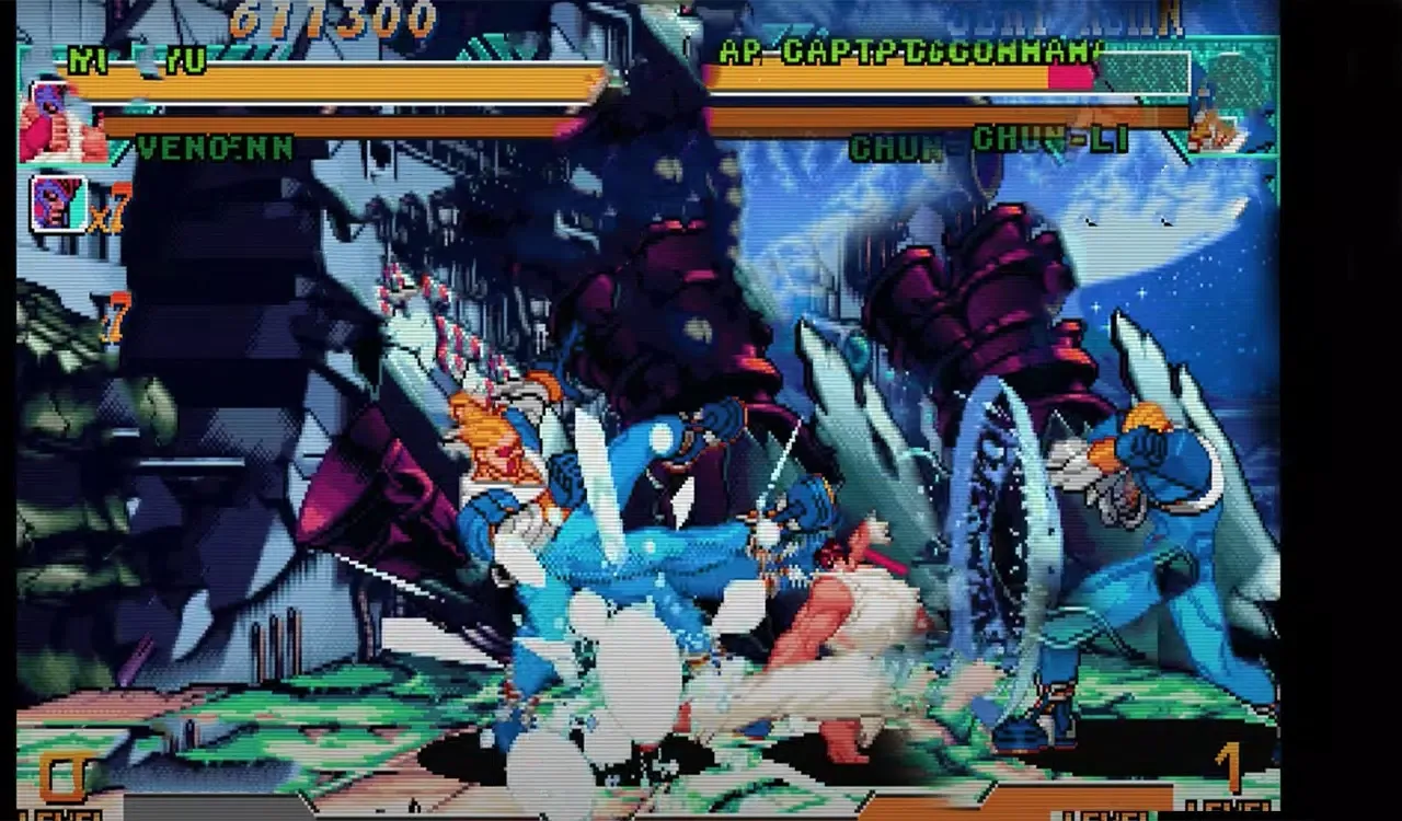 ภาพหน้าจอของ Mame fighting game Champion