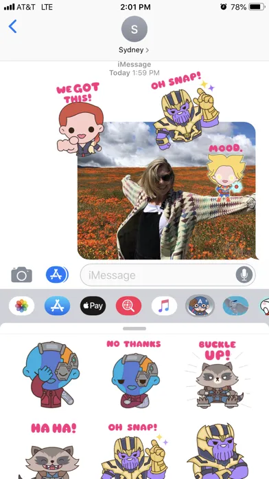 Avengers: Endgame Stickers应用截图
