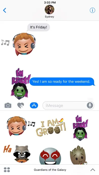 صور Marvel’s Guardians Stickers