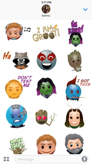 صور Marvel’s Guardians Stickers