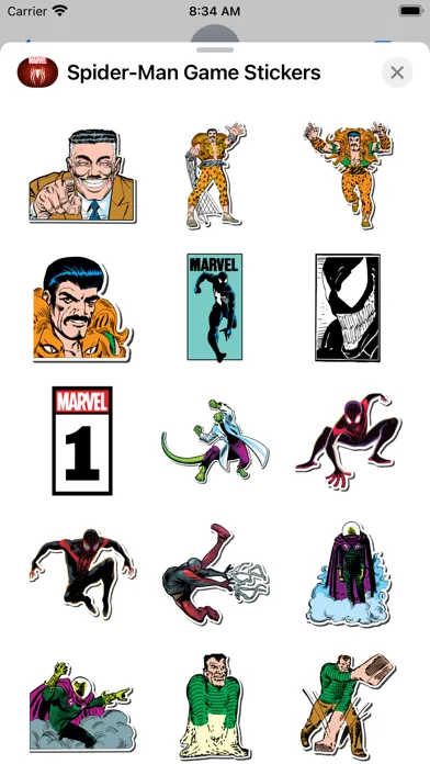 تصاویر Spider-Man Game Stickers