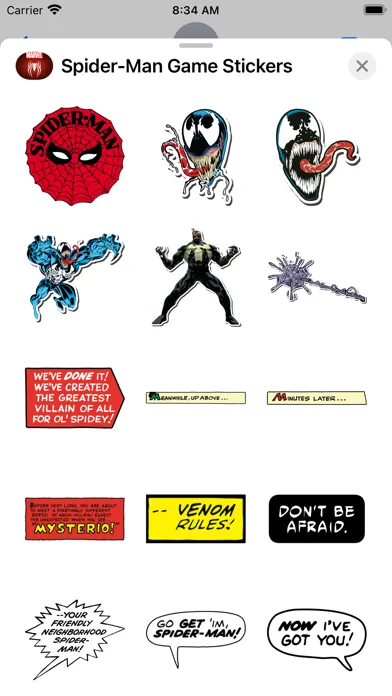 تصاویر Spider-Man Game Stickers
