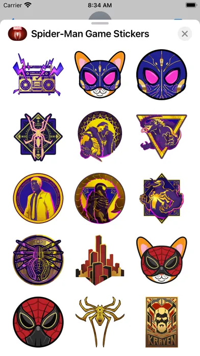 تصاویر Spider-Man Game Stickers