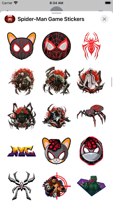 تصاویر Spider-Man Game Stickers