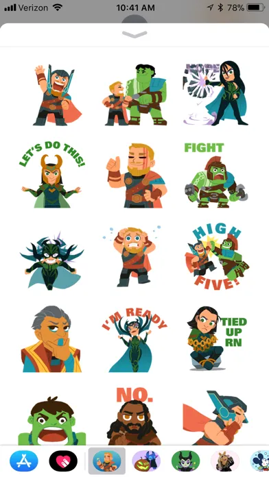 Marvel Stickers: Thor Ragnarok应用截图