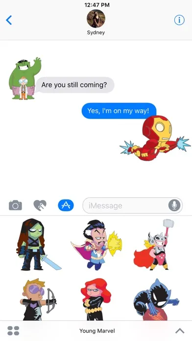 Marvel Stickers: Young Marvel سکرین شاٹس