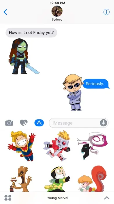 Marvel Stickers: Young Marvel سکرین شاٹس