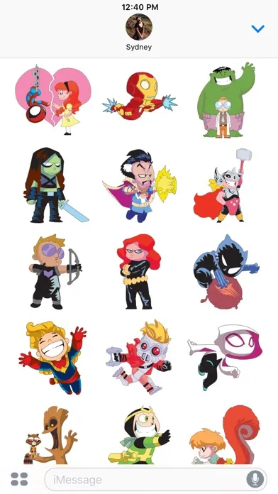 Marvel Stickers: Young Marvel سکرین شاٹس