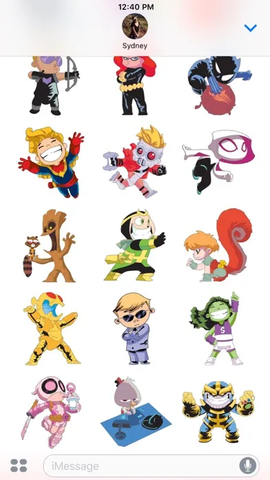 Marvel Stickers: Young Marvel سکرین شاٹس