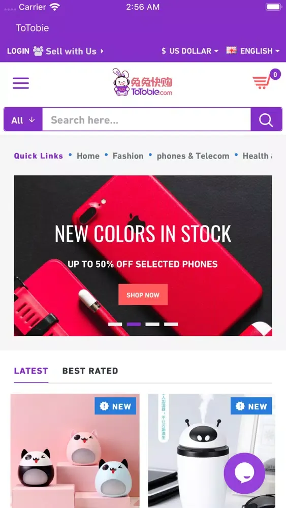 ToTobie.com 兔兔快购 Screenshots
