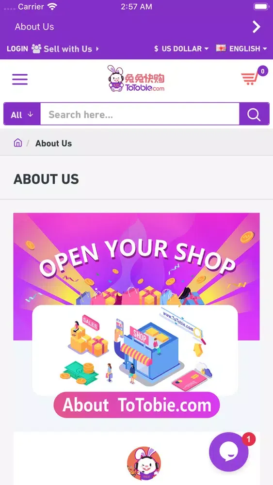 ToTobie.com 兔兔快购 Screenshots