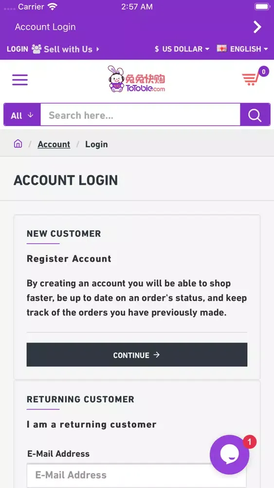 ToTobie.com 兔兔快购 Screenshots