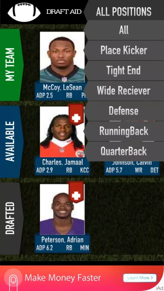 Fantasy Football Draft Assistant Free應用截圖