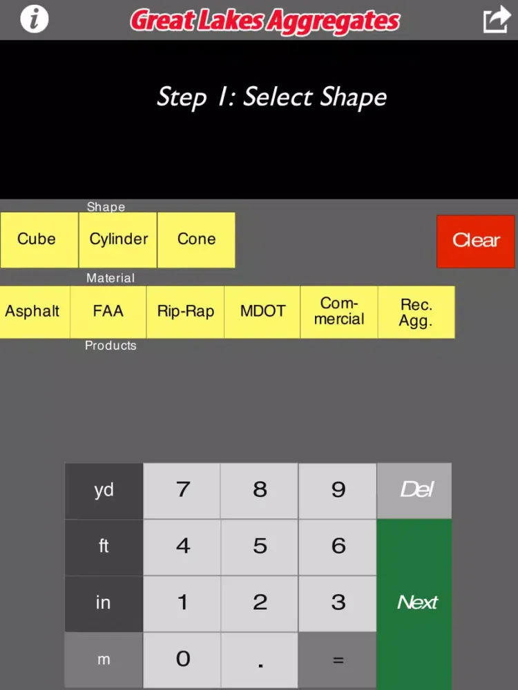 Screenshot di Material Calculator Estimator iPad 