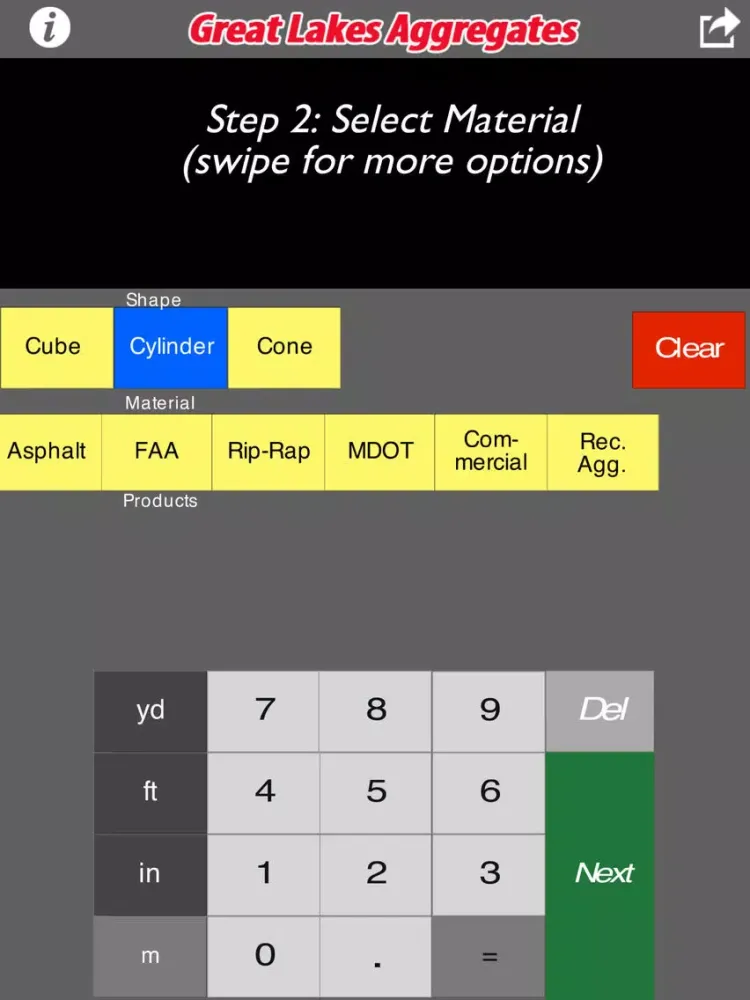 Screenshot di Material Calculator Estimator iPad 