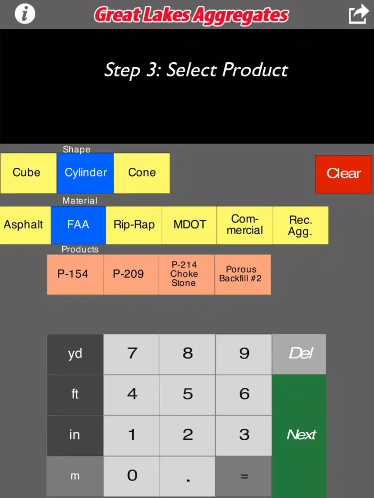 Screenshot di Material Calculator Estimator iPad 