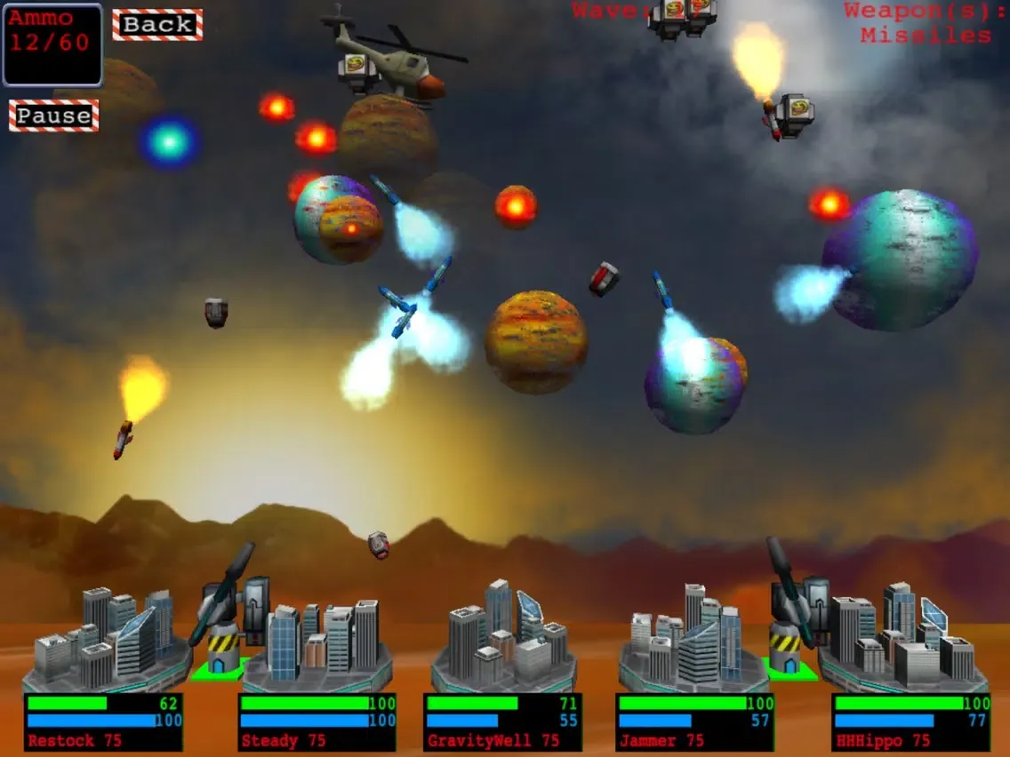 Capturas de pantalla de Missile Barrage iPad 