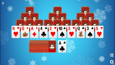 Screenshot di Christmas Tri-Peaks Solitaire