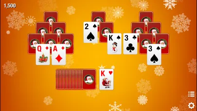 Screenshot di Christmas Tri-Peaks Solitaire