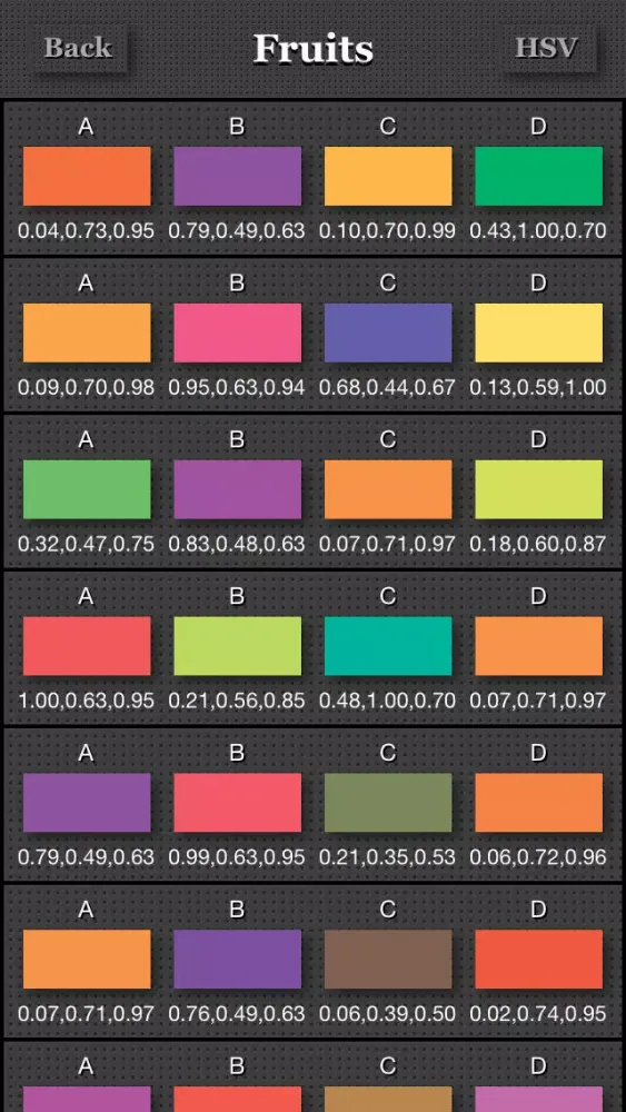 Color Collocation Manual Screenshots