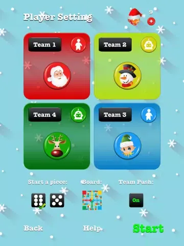 Capturas de pantalla de Xmas Ludo iPad 