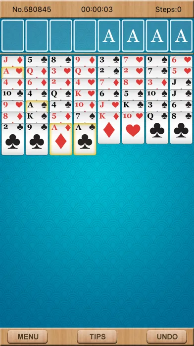 Tangkapan layar New FreeCell Solitaire