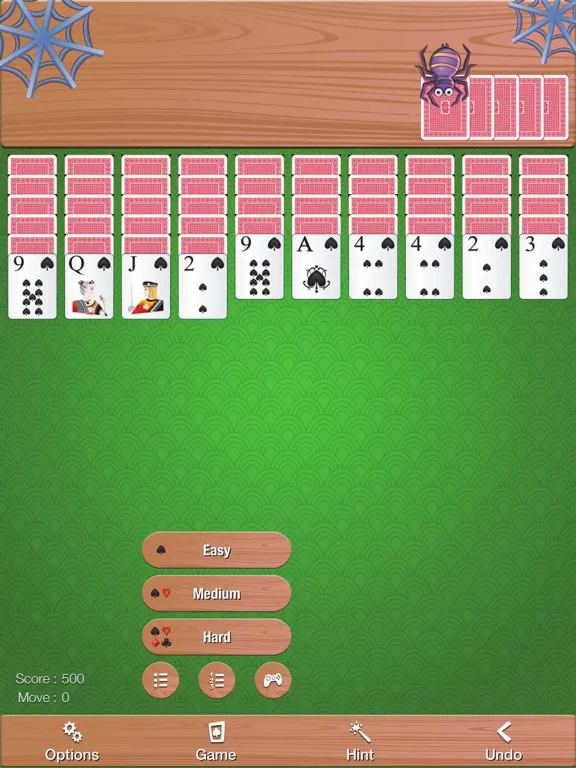 Relaxed Spider Solitaire iPad 應用截圖