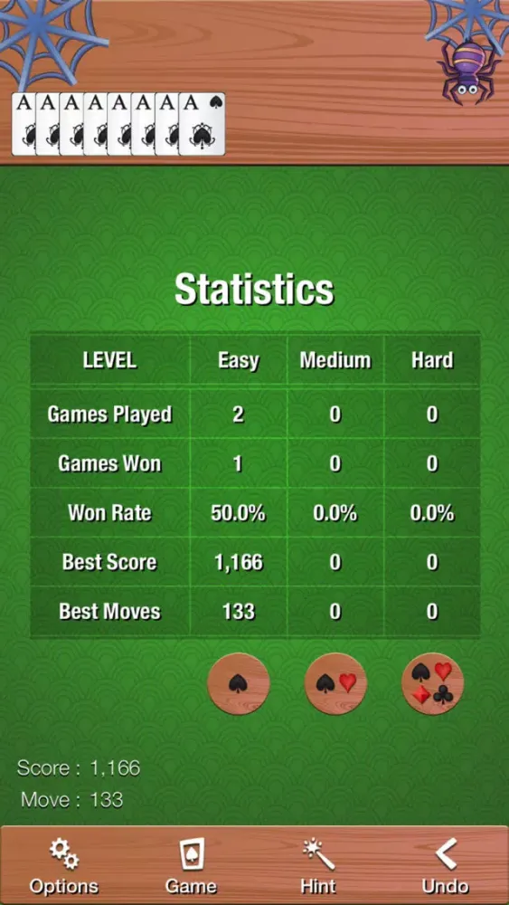 Relaxed Spider Solitaire Pro Screenshots