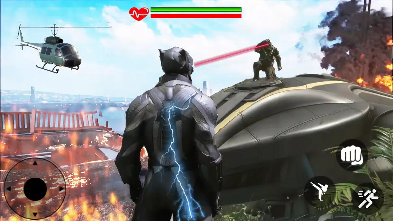 Tangkapan layar Flying Panther Hero Super city