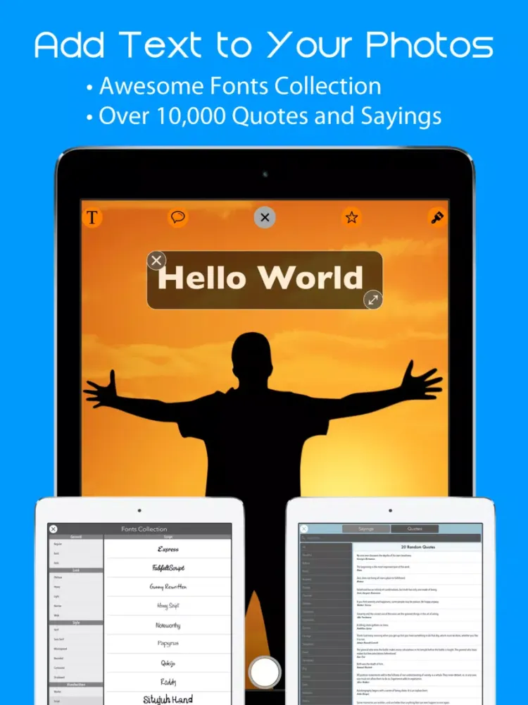 Snapshot Cam - Draw on Pictures & Add Text to Photos iPad  스크린샷