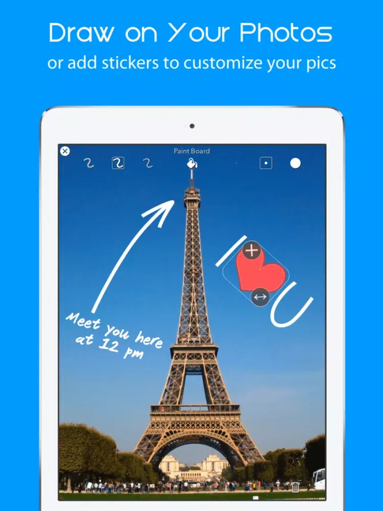 Snapshot Cam - Draw on Pictures & Add Text to Photos iPad  스크린샷