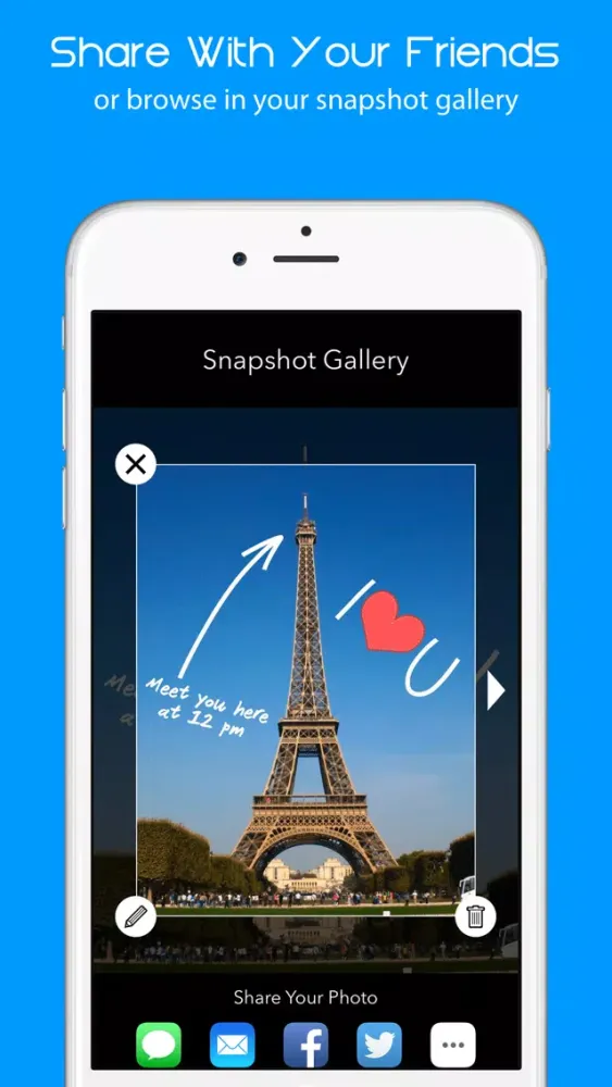 Snapshot Cam - Draw on Pictures & Add Text to Photos 스크린샷
